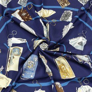 Hermes Scarf "Carnets de Bal" by Caty Latham 90cm Silk | Carre Foulard